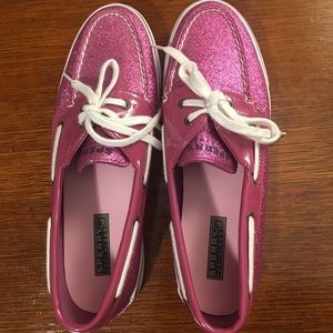 Sperry Top-Sider glitter pink size 10 shoes